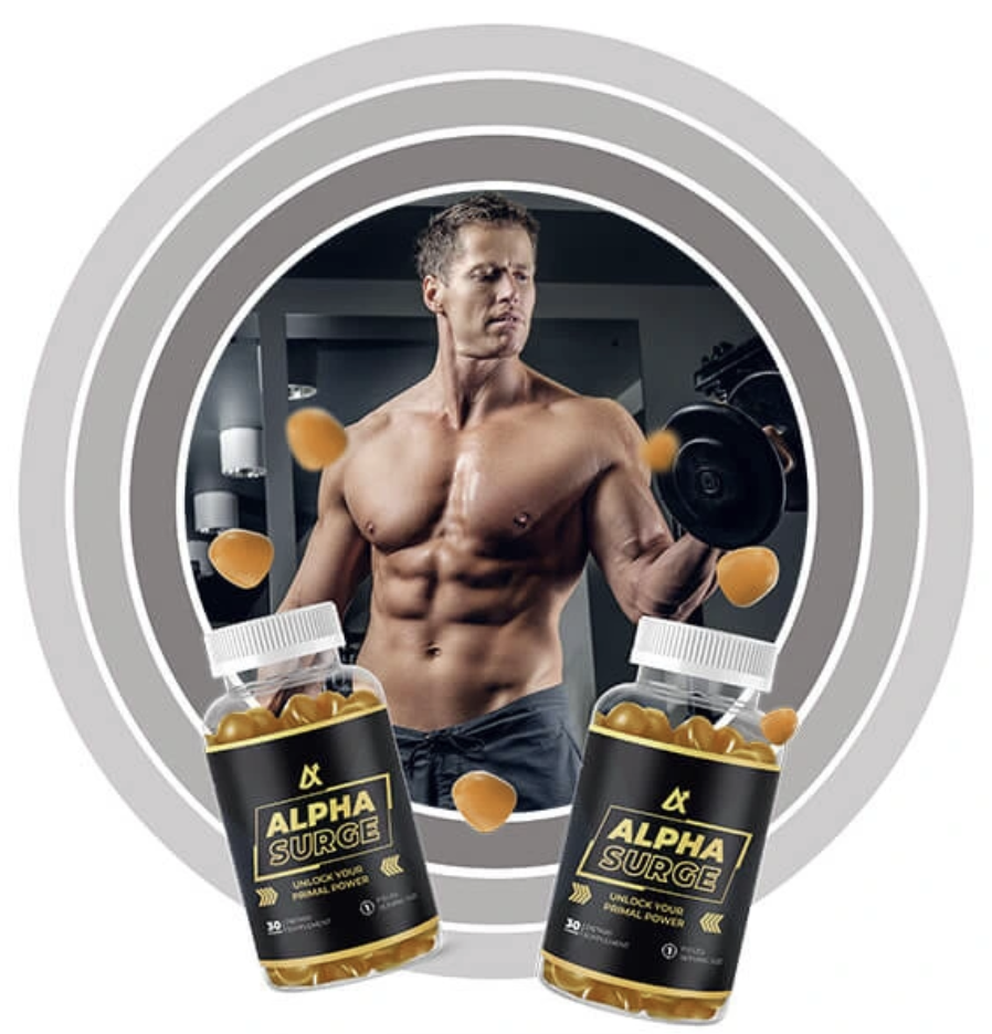 Alpha Surge Bottle Premium Container Mockup